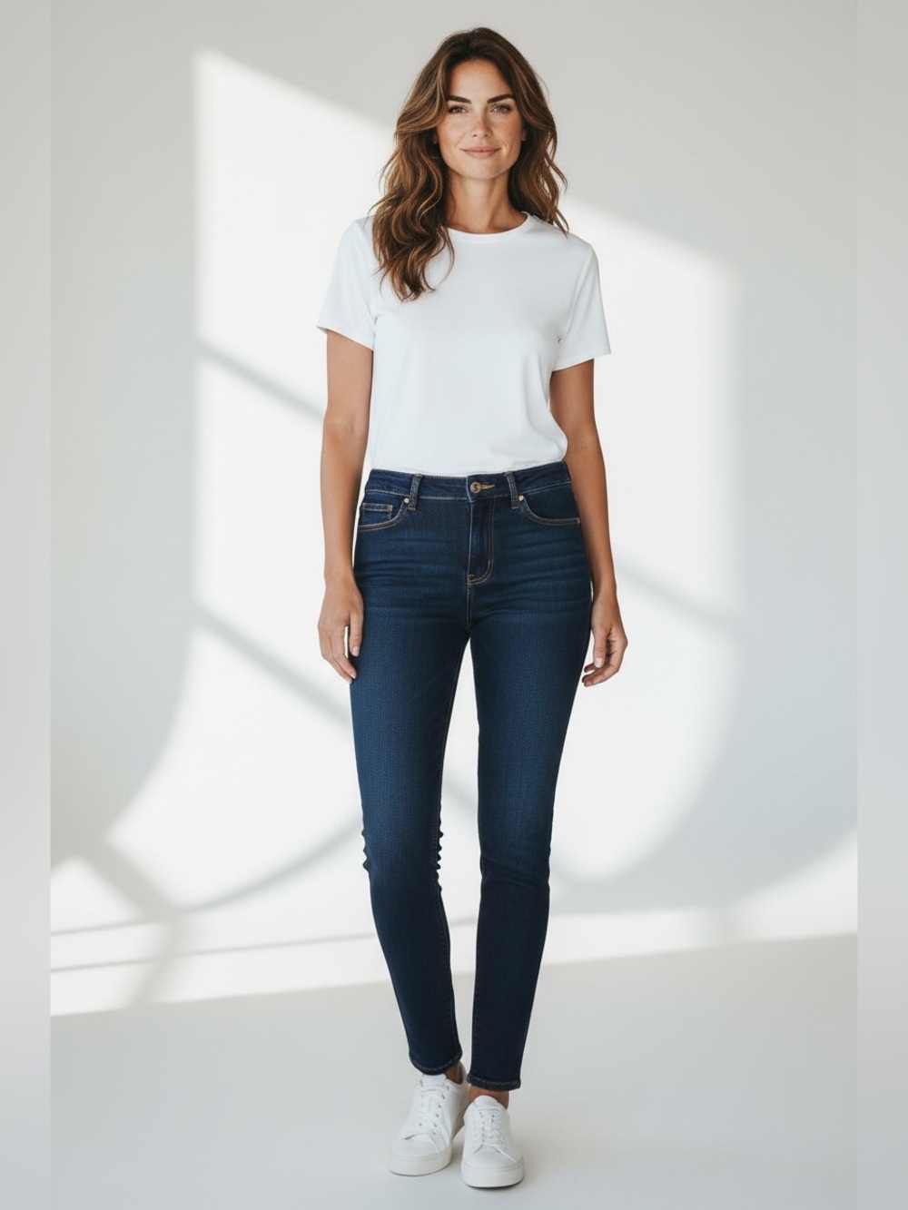 Michael Kors Izzy Skinny Women’s Dark Blue High-Rise Skinny Jeans